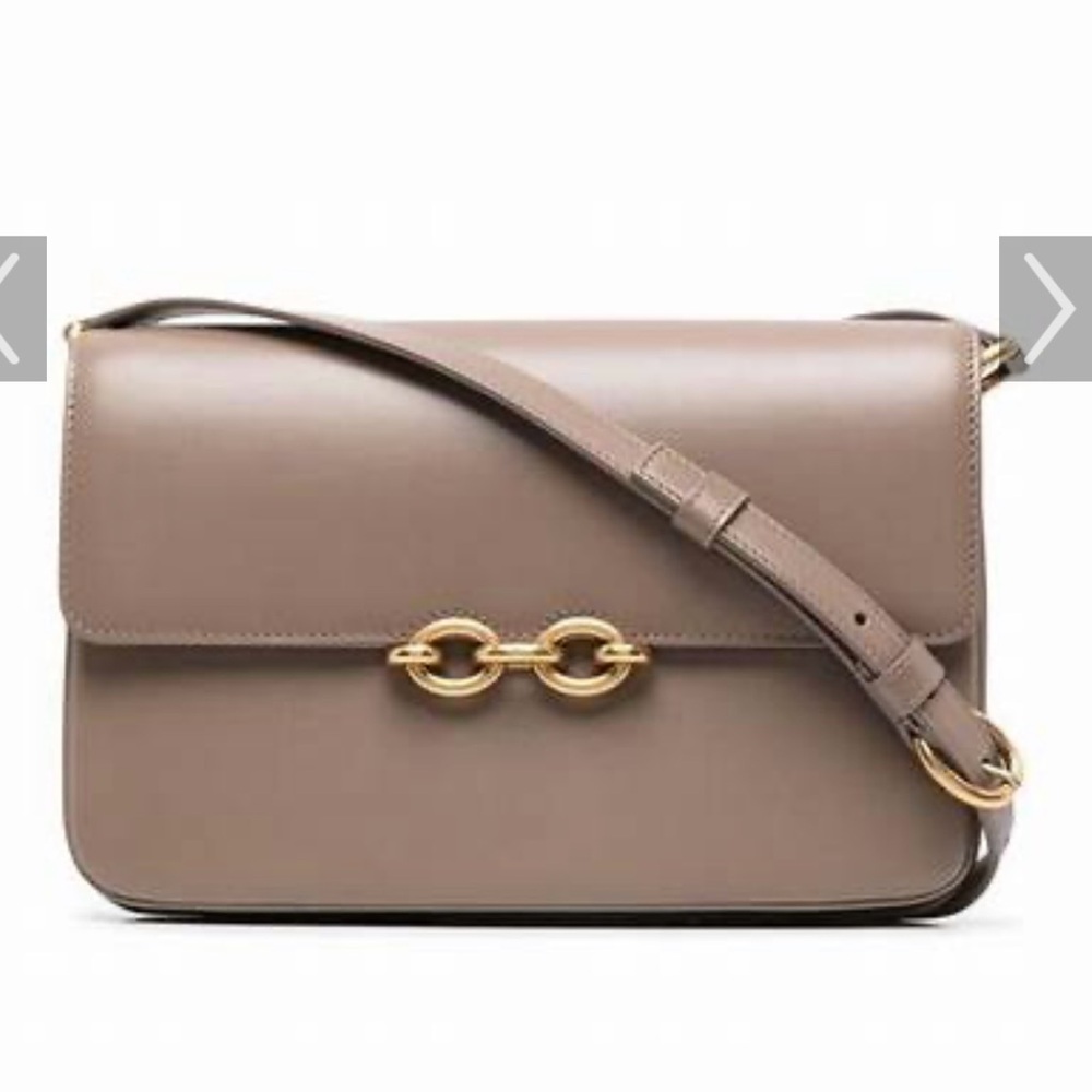 Yves Saint Laurent Le Maillon Smooth Calfskin Bag - Grey/Brown